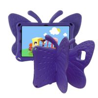 Funda para Lenovo Tab M10 Plus 2da Gen 10.3"" de Goma Mariposa Morada Antishock Resistente a Caidas
