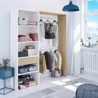 Armario Vestidor Amadeus color Blanco/Duna 1 cajón TU MESITA
