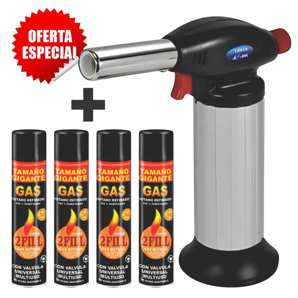 Kit Soplete Profesional para Cocina Reposteria + 4 Gases | plazaVea ...
