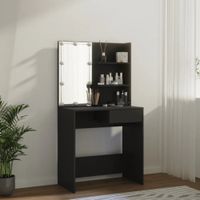 Tocador Moderno Misti con focos LED color Negro TU MESITA