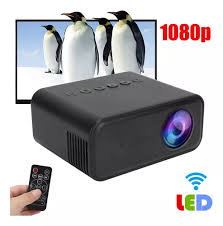Mini Proyector Portatil Full Led Soucer YT 500 Color Negro Wiffi