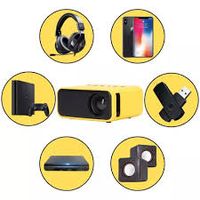 Mini Proyector Portatil Full Led Soucer  YT 500 Color Amarillo  Wiffi