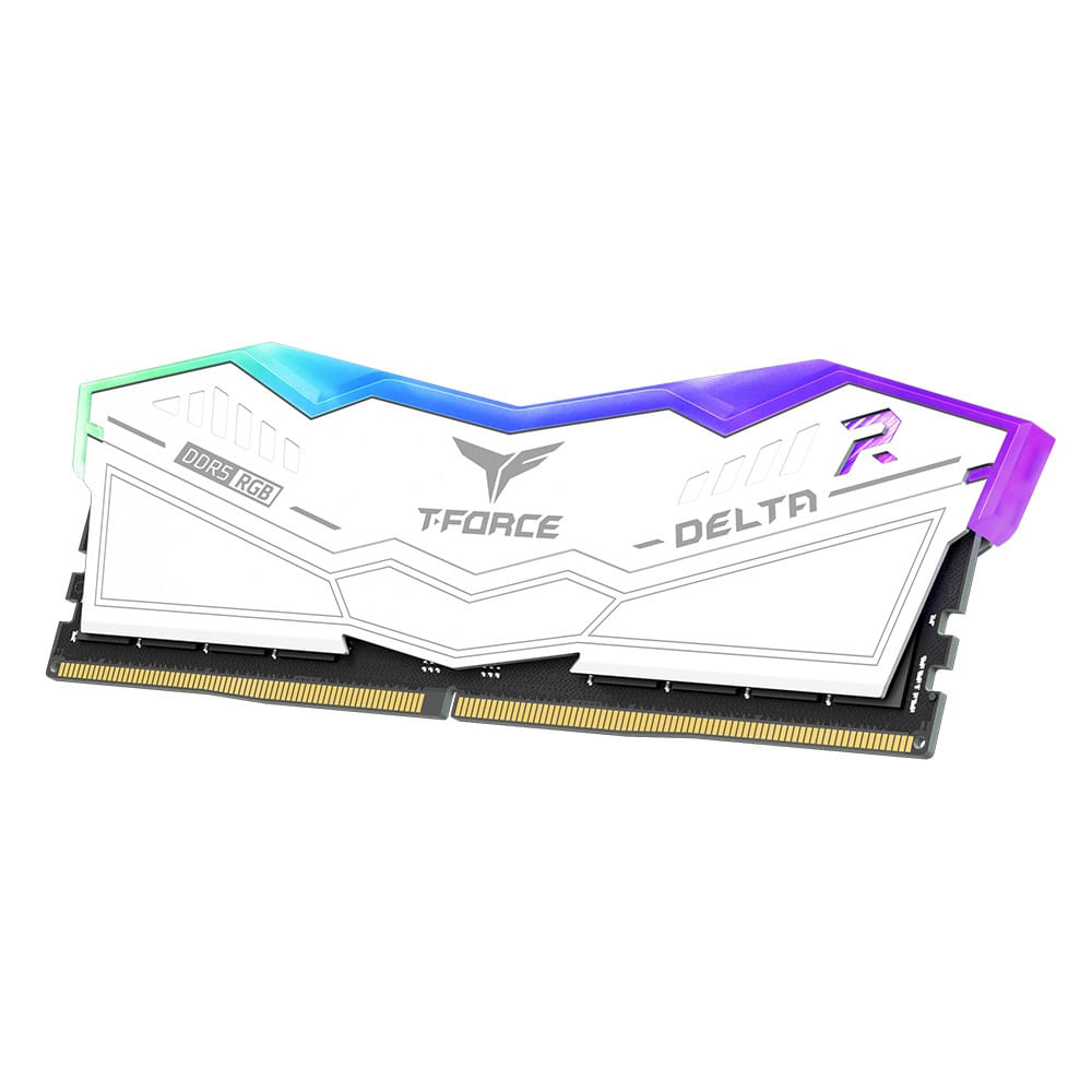 Memoria RAM Teamgroup T-Force Delta RGB 16GB DDR5 5600Mhz CL36 Blanco FF4D516G5600HC36B01