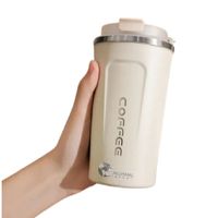 Taza de Café Digital de 510 ml con Sensor de Temperatura Color Blanco