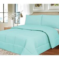 Cubrecama De Verano 2 Plazas Interiotex 144 Hilos  Cuadros Aquamarina