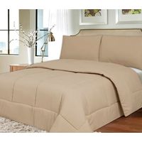Cubrecama De Verano 2 Plazas Interiotex 144 Hilos  Cuadros Beige
