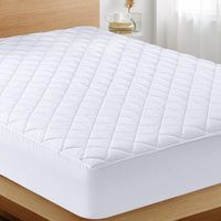 Protector De Colchon Con Liga 2 Plazas Interiotex 144 Hilos Cocos Blanco