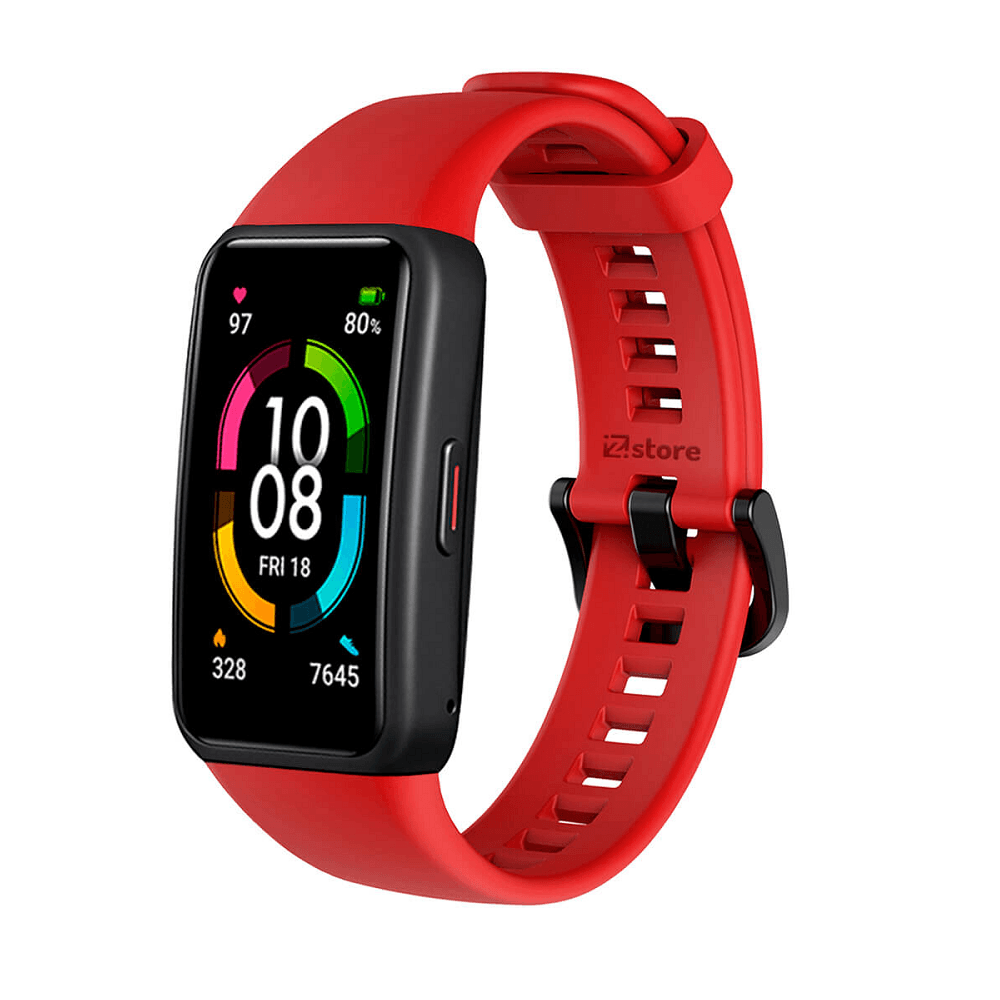 Correa de silicona para Honor Band 6 rojo