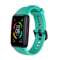 Correa de silicona para Huawei Band 6 verde turquesa