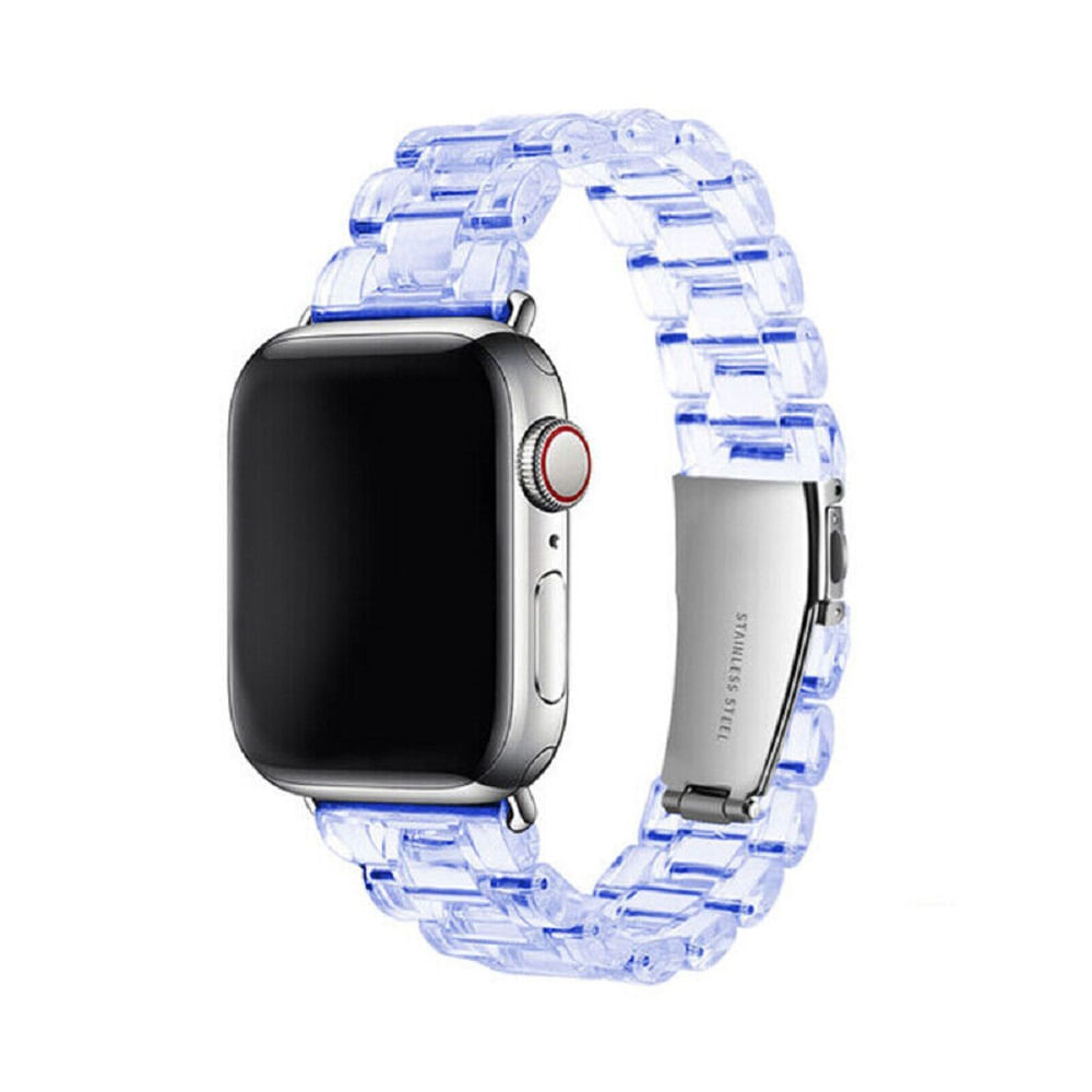 Correa Transparente de acrílico para Smartwatch 38mm/40mm/41mm Azul