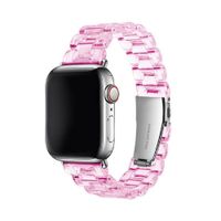 Correa Transparente de acrílico para Smartwatch  38mm/40mm/41mm Rosado