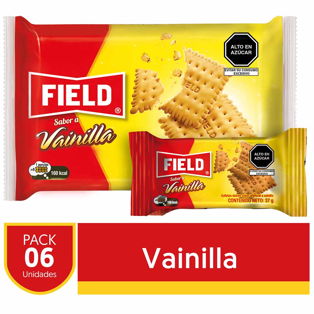 Galletas FIELD Vainilla Paquete 6un