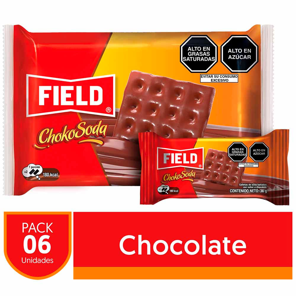 Galletas FIELD ChokoSoda Paquete 6un