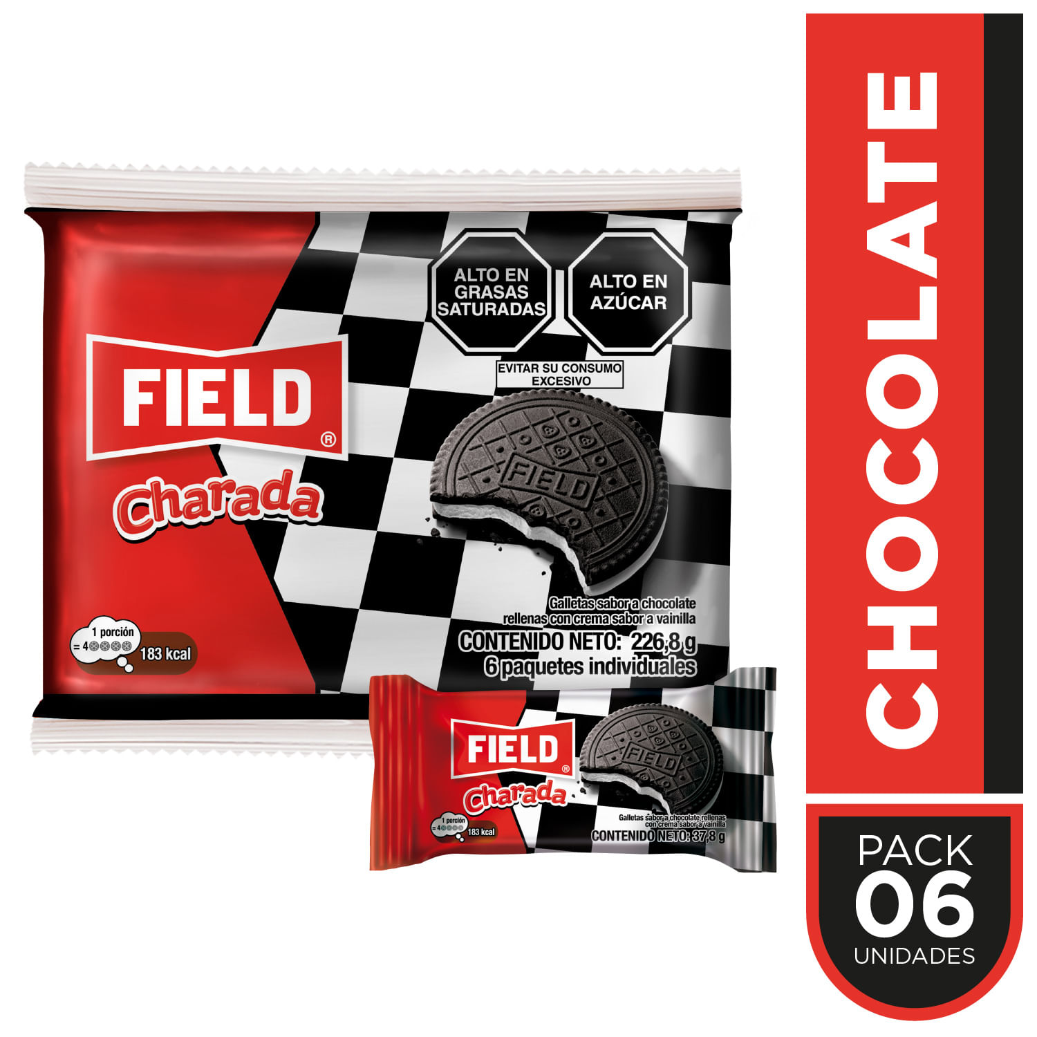 Galletas FIELD Charada Paquete 6un