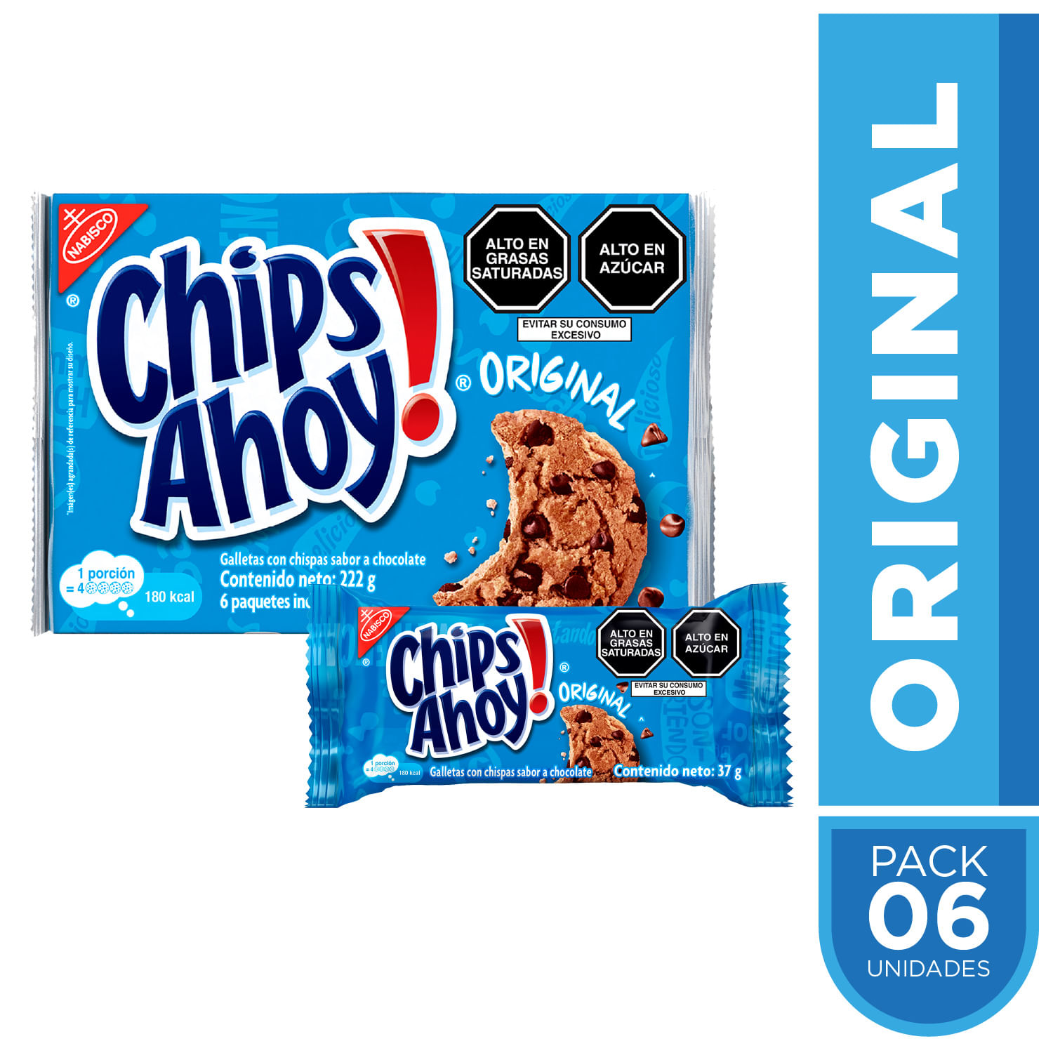 Galletas CHIPS AHOY! Original Paquete 6un