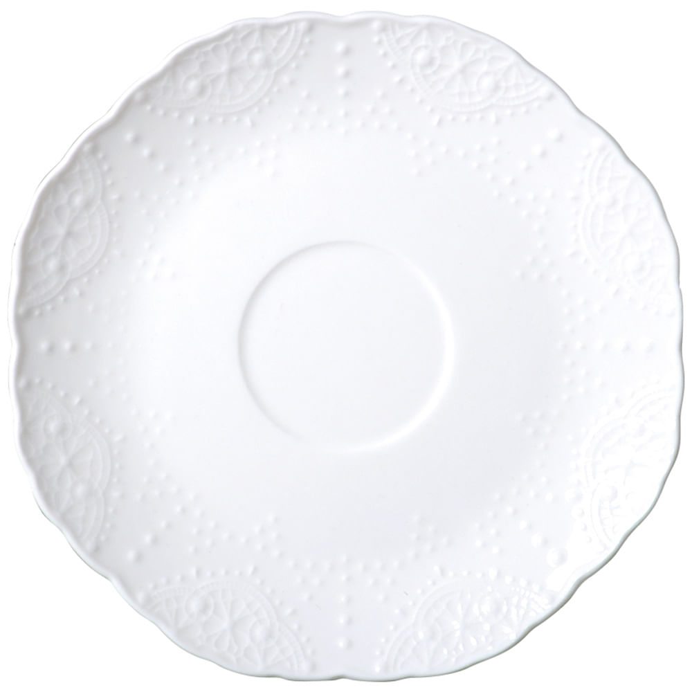 Plato VIVA HOME Café Porcelana Blanca