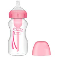 Biberón DR. BROWN´S con Boca Ancha 9Oz Rosado