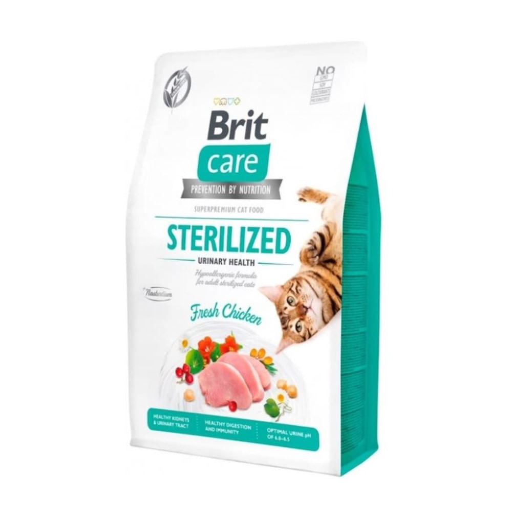 Alimento seco para Gatos Brit Care Cat Sterilized Urinary Health 2 Kg