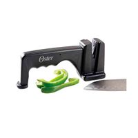 Afilador de Cuchillos Mango Ergonómico OSTER 75979-01 Negro