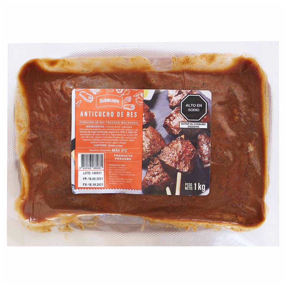 Corazón Macerado SCHILCAYO Empaque 1kg