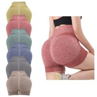 Shorts De Levantamiento De Glúteos De Cintura Alta para Mujer Multicolor