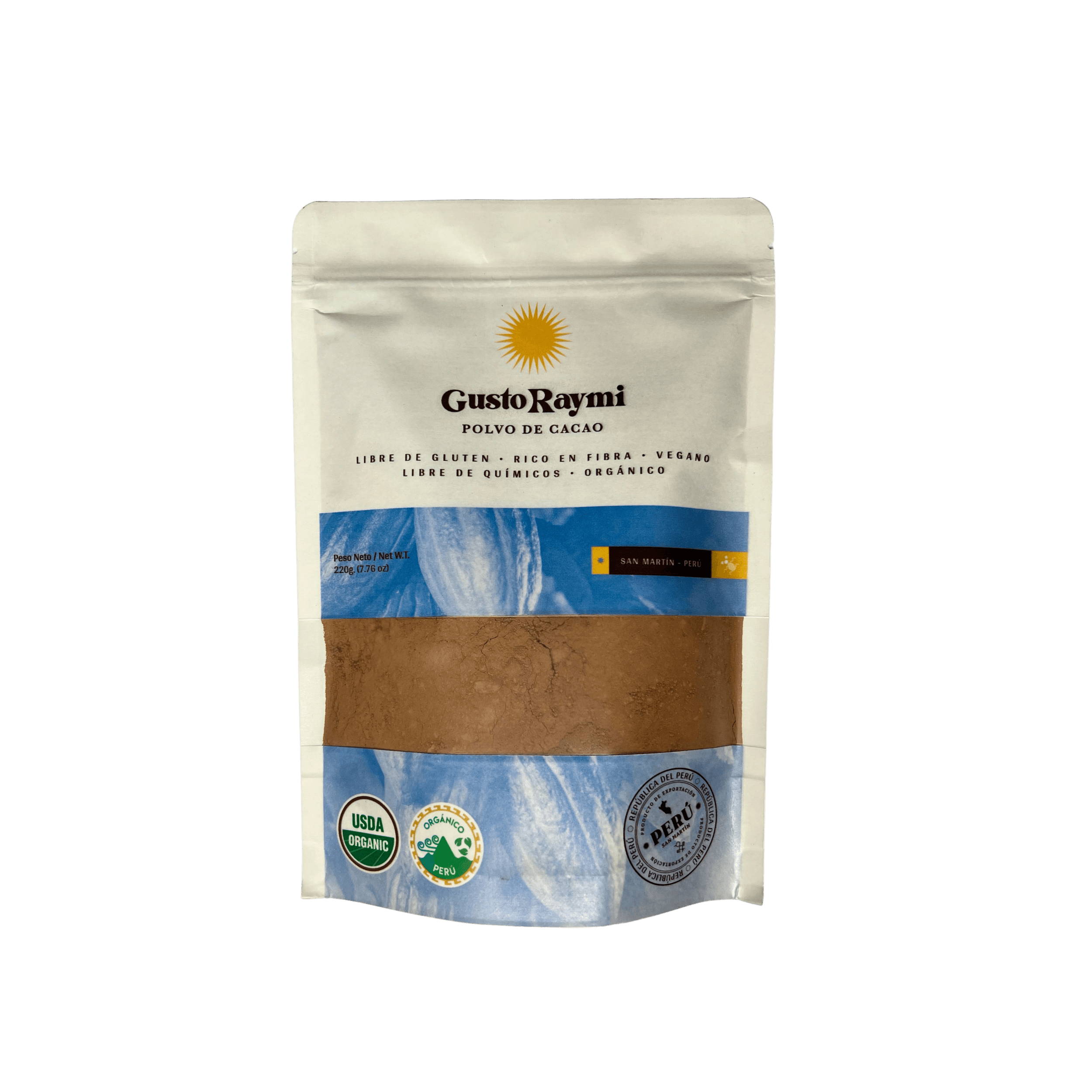 Polvo de cacao Gusto Raymi 220 gramos