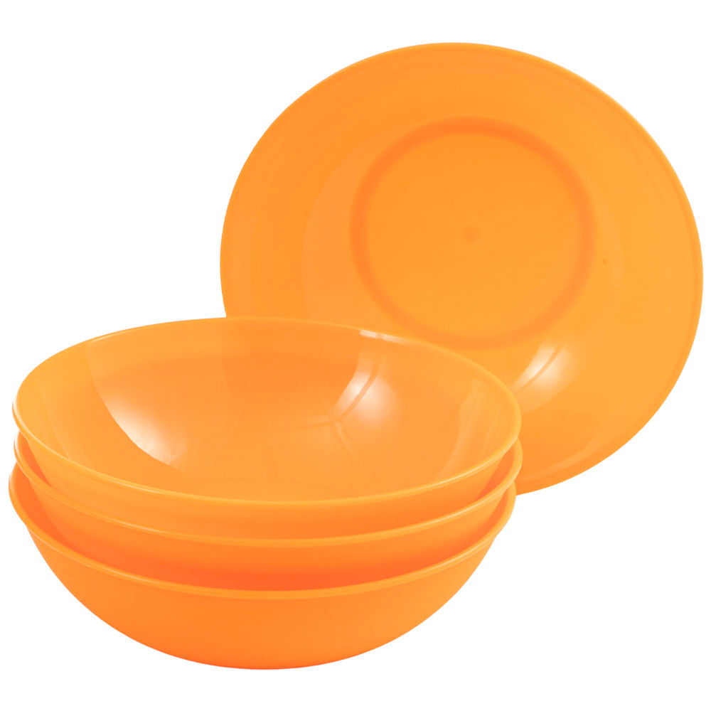 Set de Bowls VIVA HOME Plásticos Surtidos 4pzas (Modelos Aleatorios