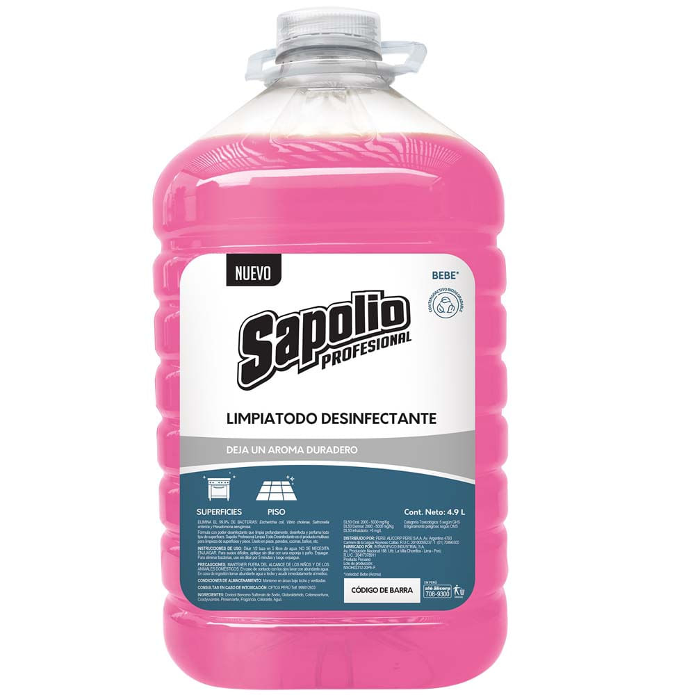 Limpiatodo SAPOLIO PROFESIONAL Bebé Galonera 4.9L