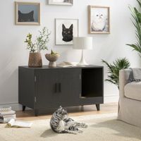 Mueble para Gatos Maju color Negro TU MESITA