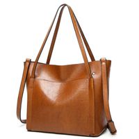 Bolso Elegante De Lujo Para Dama Moderno Portatil Cartera Cuero - Marrón