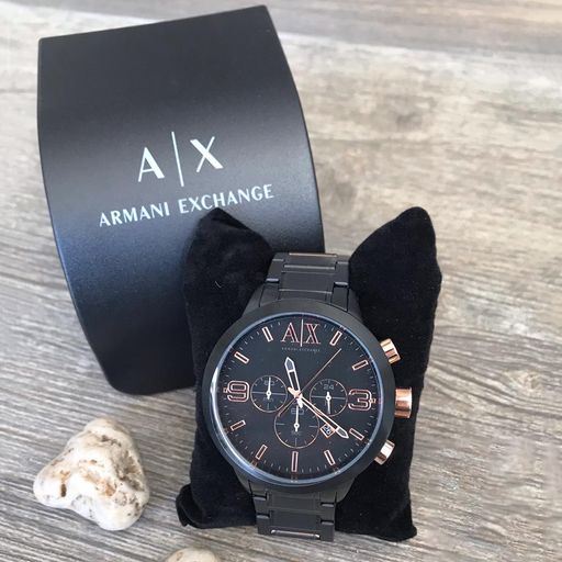 Reloj Armani Exchange ATLC AX1350 Fecha Cronometro Acero Inoxidable Negro plazaVea plazaVea PRD