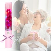 Ramo de Rosas Fucsia con Luces Led - Día de la Madre