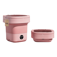 Mini Lavadora de 11L Rosado