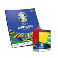 Álbum Euro 2024 Topps tapa blanda y 1 cajita de 50 Sobres