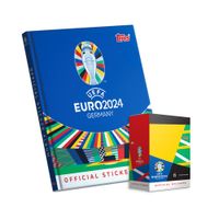 Álbum Euro 2024 Topps tapa dura y 1 cajita de 50 Sobres