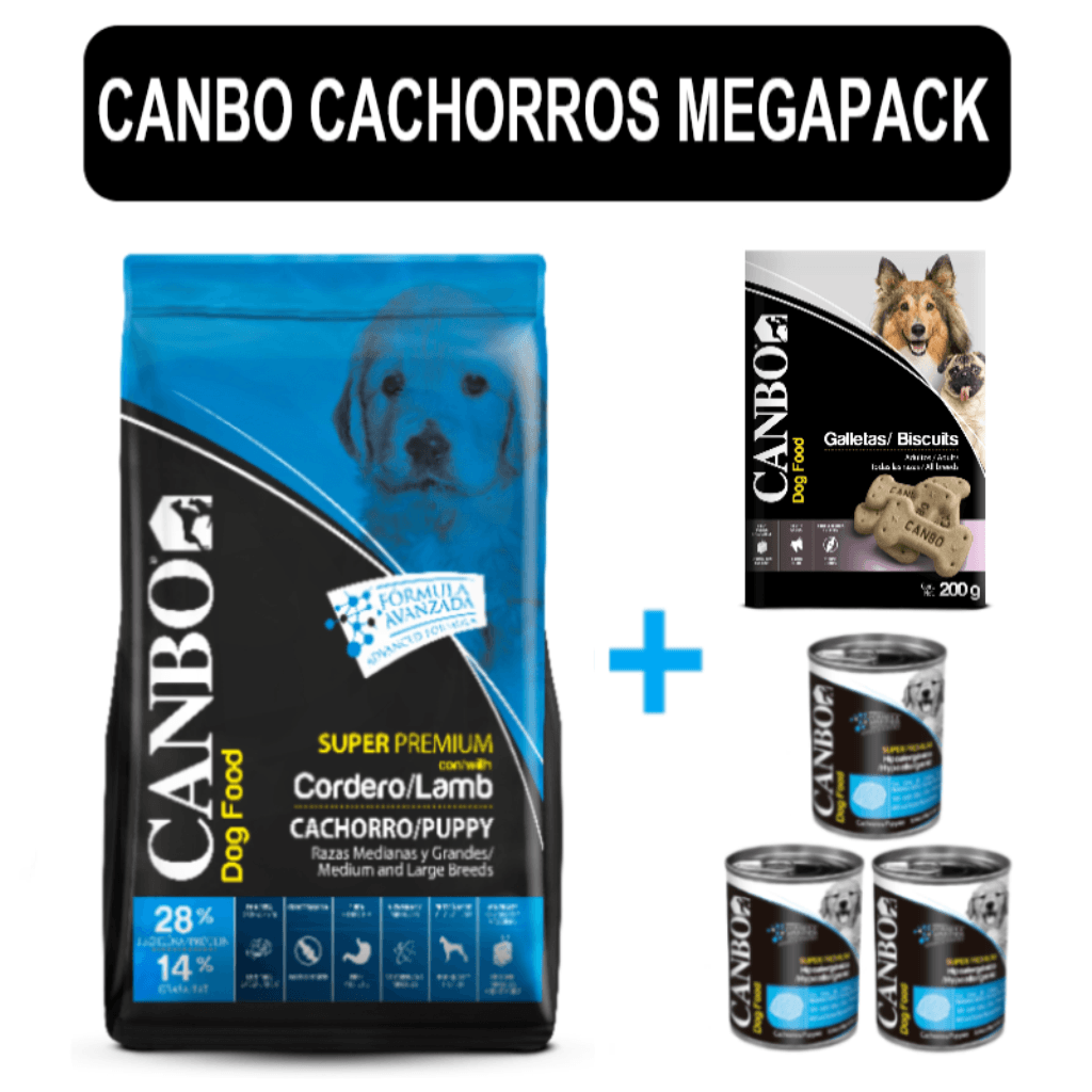 Alimento seco para Perros Canbo Cachorro Razas Medianas y Grandes Megapack 15 Kg