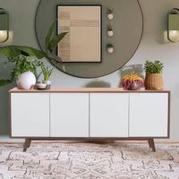 Aparador Moderno Susana Marrón/Blanco R&R MUEBLES