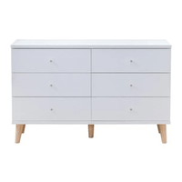 Comoda 6 cajones Monza Blanco Muebles Bonno