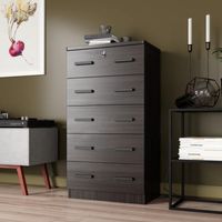 Cómoda con Llave George 5 Cajones Wengue R&R MUEBLES