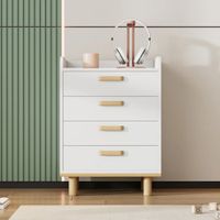 Velador Moderno Himekawa Blanco R&R MUEBLES