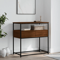 Mesa Consola Magnum color Marrón 2 cajones TU MESITA