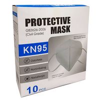 Mascarilla KN95 de 5 capas Blanco Caja de 10und
