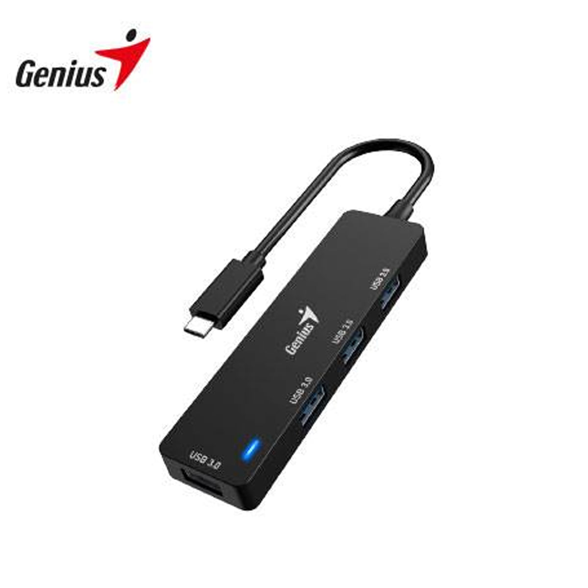 Hub Usb C Genius Uh 400 Usb A Black