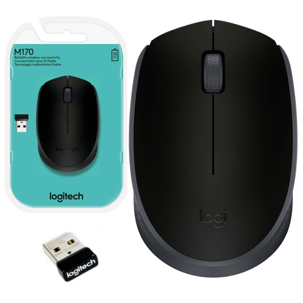 Mouse Inalámbrico Dpi 1000 3 Botones Para Pc Y Laptop Logitech M170