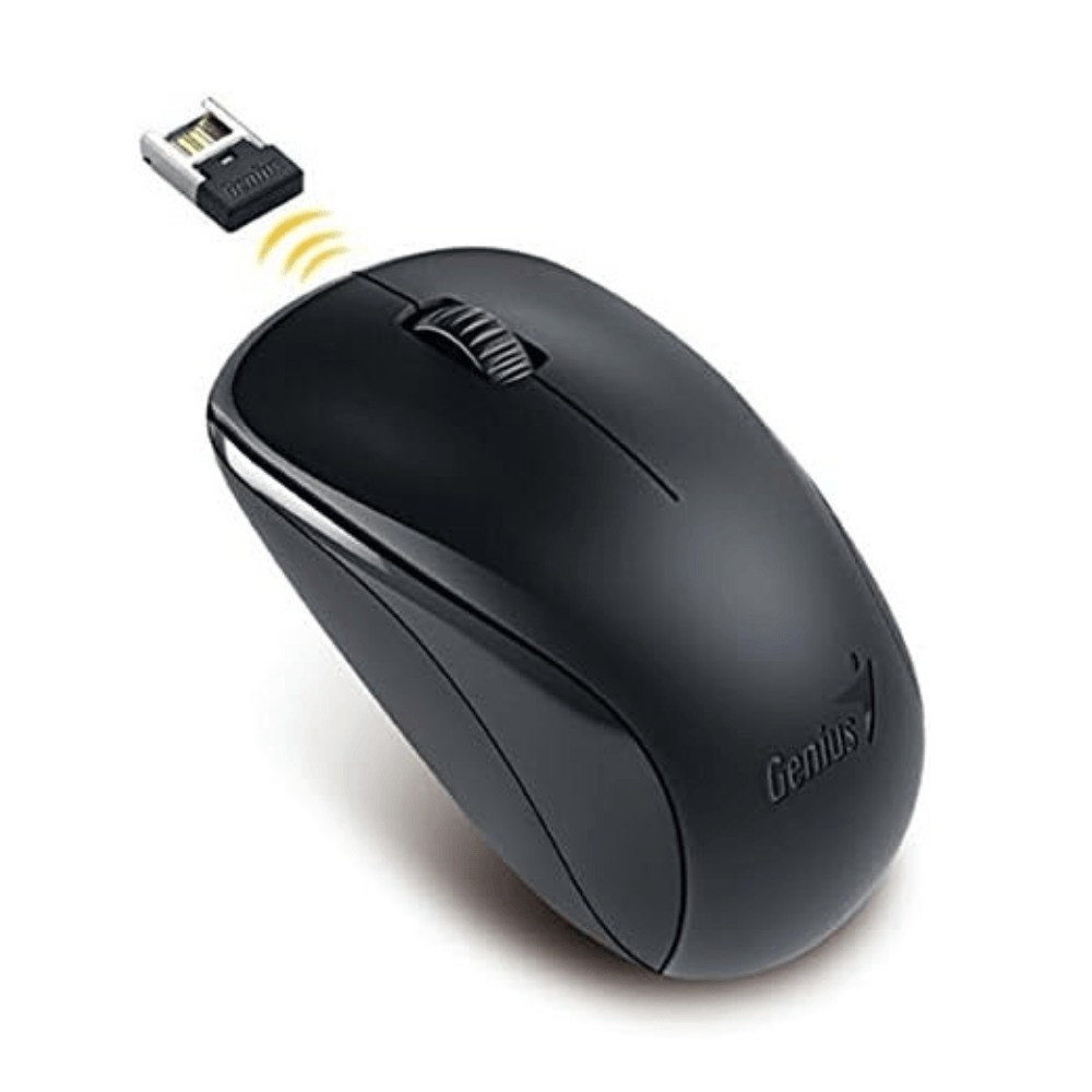 Mouse Inalámbrico Genius Dpi 1200 3 Botones Nx-7000 Usb Blueeye Negro