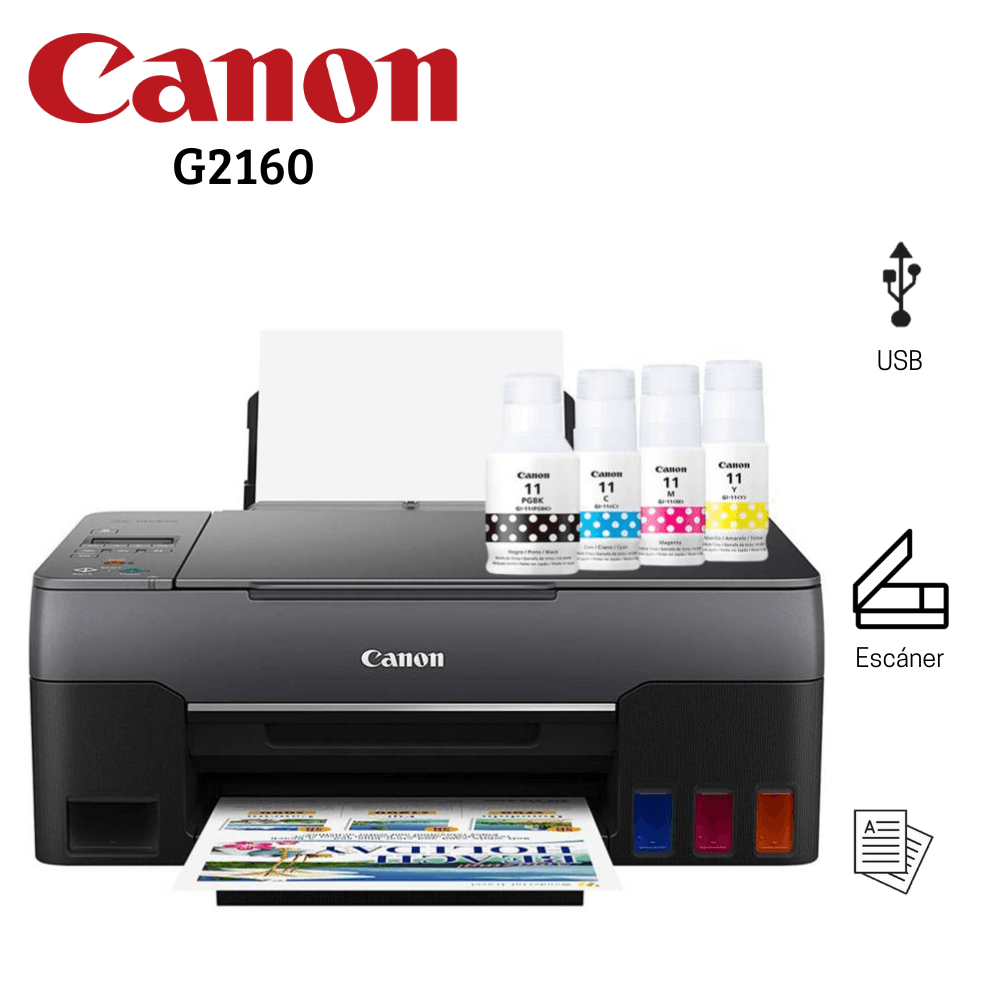 Impresora Canon G2160 Pixma Multifuncional  con USB