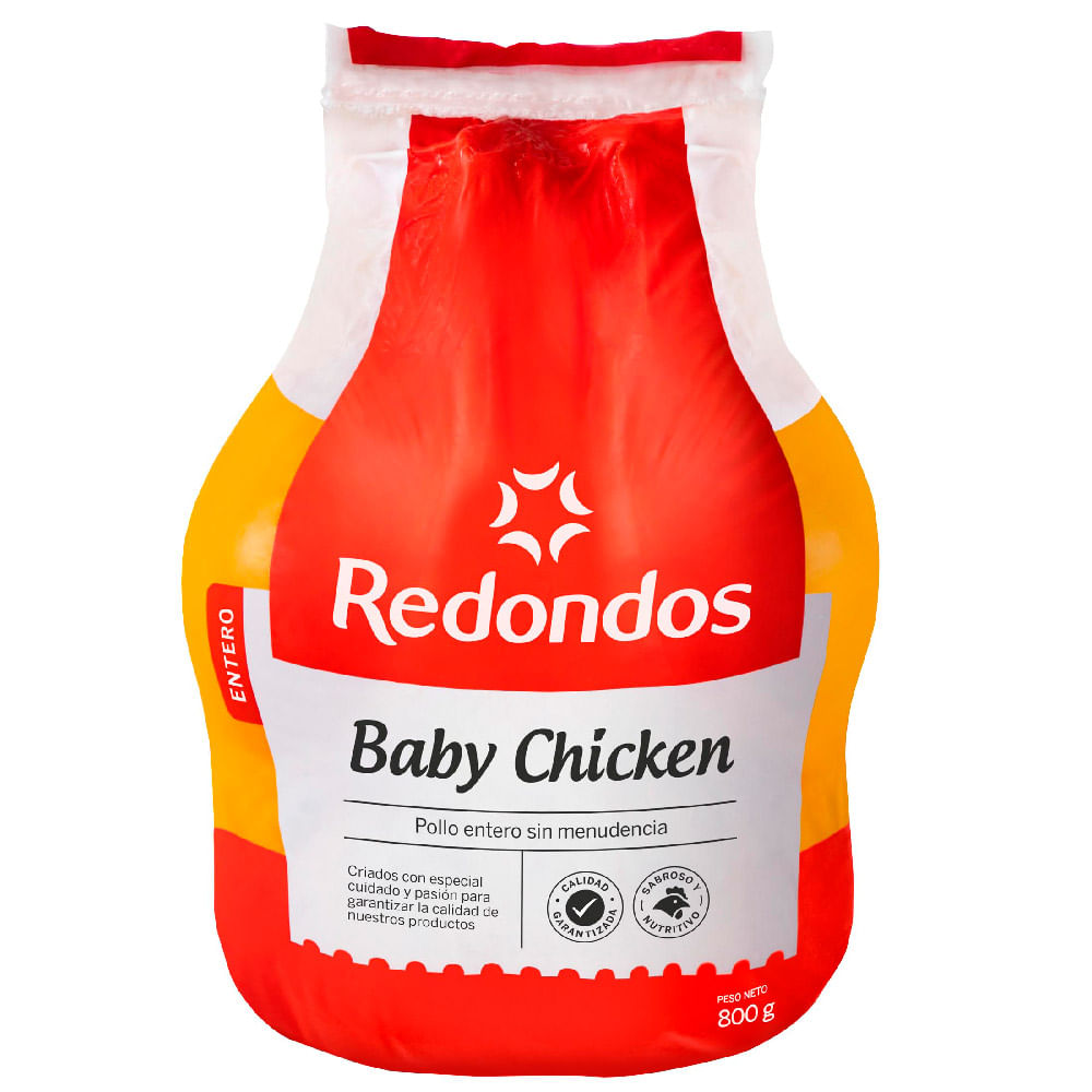 Baby Chicken Congelado REDONDOS Empaque 800g