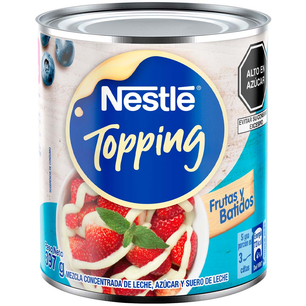 Alimento Azucarado NESTLÉ Toppings Lata 397g