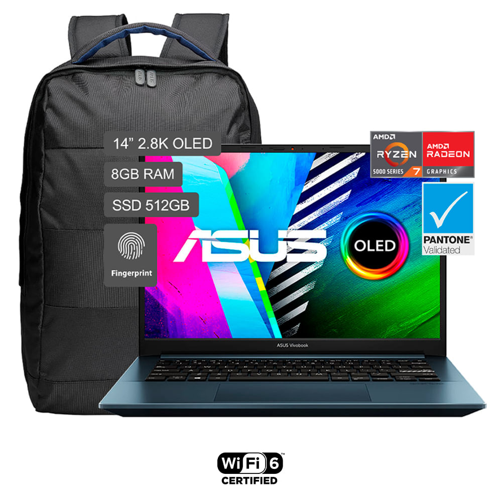 Laptop ASUS Vivobook Pro 14 OLED M3401QA-KM014W 14'' AMD Ryzen 7 (5000 series) 8GB 512GB SSD