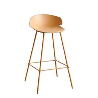 Silla Banco De Bar Venecia Color Amarillo 90x47cm Decorplas